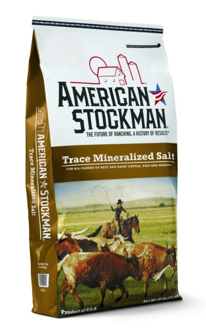 50# American Stockman Trace Mineral Salt Bag