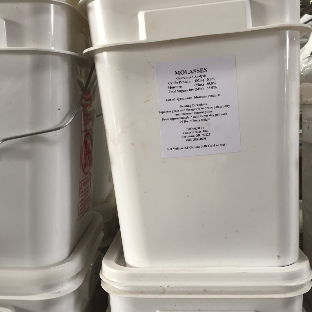 Unsulphured Molasses Bucket Concentrates, Inc.