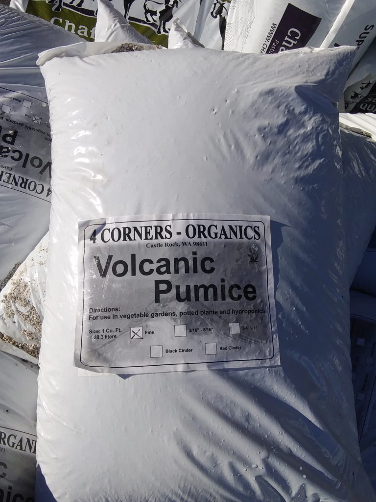 Pumice Fine (3/16???) Concentrates, Inc.