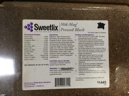 40# Sweetlix Molasses Magnesium Block
