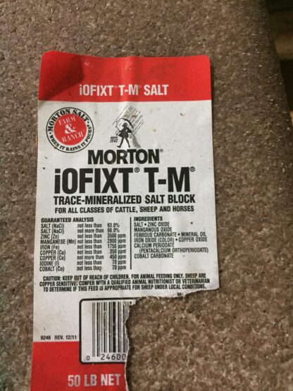 44# Morton Trace Mineral Salt Block w/ Selenium