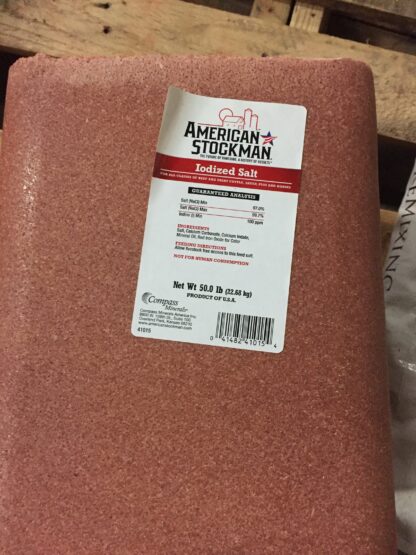 50# American Stockman Iodized Block